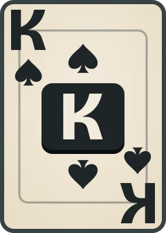 King of spades, and the rest of the spades below it